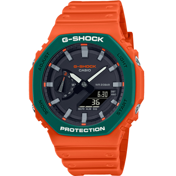 GA-2110SC-4ADR | Đồng Hồ Casio | G-Shock | Nam | Dây Nhựa | Lõi Carbon | Wr20Bar