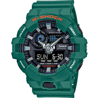 GA-700SC-3ADR | Đồng Hồ Casio | G-Shock | Nam | Dây Nhựa | Đồng Hồ Kim - Số | Chống Nước WR20BAR