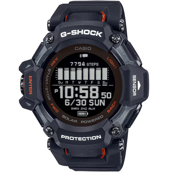 GBD-H2000-1A | Đồng Hồ Casio | G-Shock | Dây Nhựa | Chức Năng Đo Nhịp Tim | GPS | Pin Mặt Trời