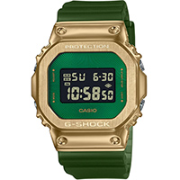 GM-5600CL-3 | Đồng Hồ Casio | G-Shock | Dây Nhựa | Mặt Vuông Viền Kim Loại | Chống Nước WR20BAR