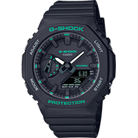 GMA-S2100GA-1A | Đồng Hồ Casio | G-Shock | Nữ | Dây Nhựa Màu Đen | Cấu Trúc Lõi Carbon | Chống Nước WR20BAR