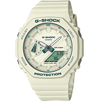 GMA-S2100GA-7A | Đồng Hồ Casio | G-Shock | Nữ | Dây Nhựa Màu Trắng | Cấu Trúc Lõi Carbon | Chống Nước WR20BAR