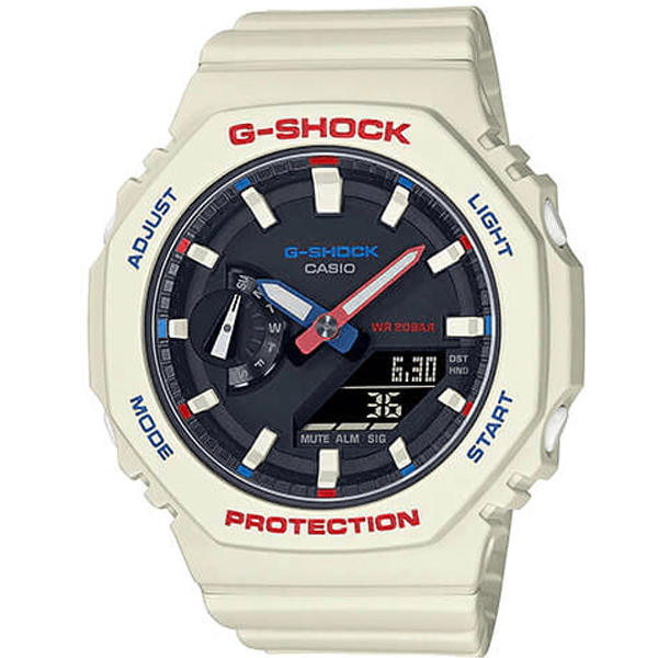 GMA-S2100WT-7A1 | Đồng Hồ Casio | G-Shock | Dây Nhựa | Cấu Trúc Bảo Vệ Lõi Cacbon | WR20BAR