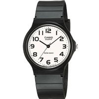 Đồng hồ Nam Casio MQ-24-7B2LDF Dây nhựa đen - Mặt trắng số đồng hồ kim