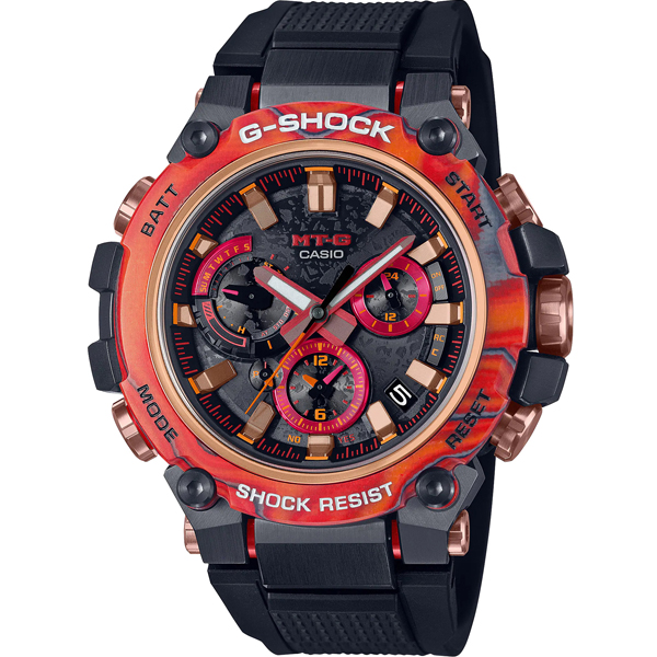 MTG-B3000FR-1A | Đồng Hồ Casio | G-Shock | Vỏ Carbon | Kết Nối Điện Thoại | Pin Năng Lượng | WR20BAR