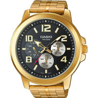 Đồng Hồ Casio Nam MTP-X300G-1AVDF Dây Kim Loại Mạ Vàng - Chống Nước WR50M 