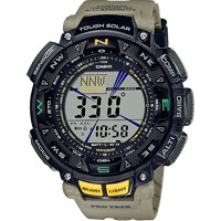 PRG-240-5 | Đồng Hồ CASIO | Protrek | 3 Cảm Biến | Chống Nước WR10BAR | Pin Năng Lượng Mặt Trời