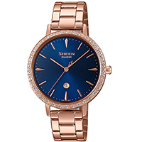 SHE-4535YPG-2A | Đồng Hồ Casio | Sheen | Nữ | Dây Kim Loại Mạ Vàng | Mặt Kính Saphia | WR50M