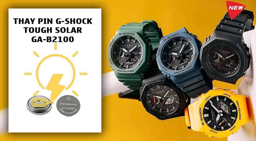 Thay Pin G-Shock GA-B2100 Tough Solar – Năng Lượng Mặt Trời + Bluetooth