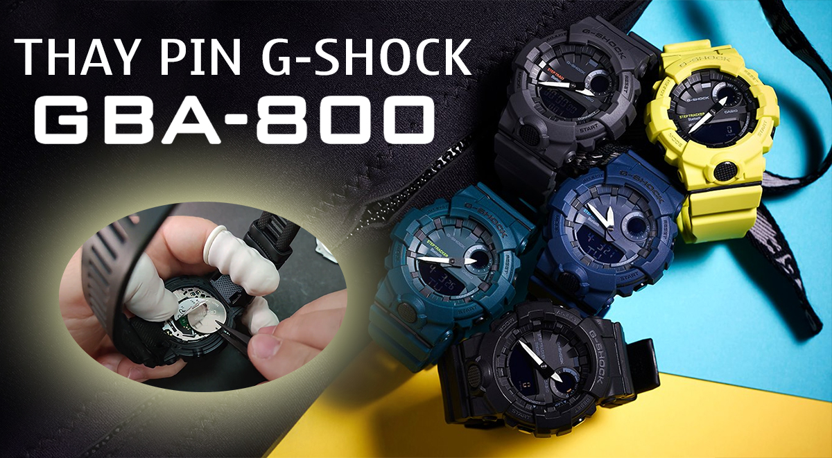 Thay Pin G-Shock GBA-800 – Đồng Hồ Kết Nối Bluetooth Chính Hãng