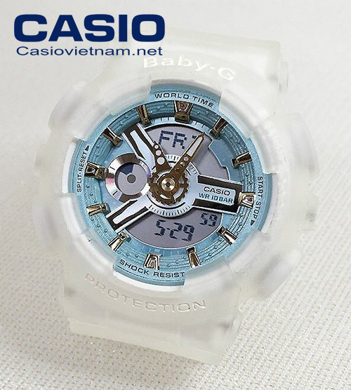 dây đeo bằng nhựa trong đồng hồ Casio BA-110SC-7ADR