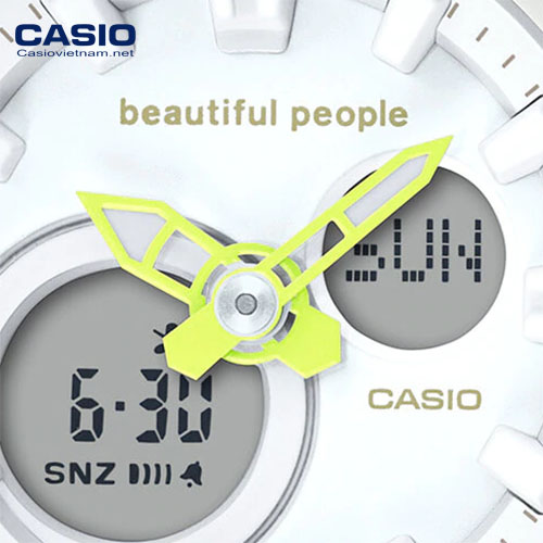 Chi tiết mặt của đồng hồ Casio baby g BGA-270BP-7ADR