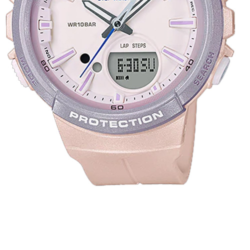 dây nhựa màu hồng đồng hồ nữ BGS-100SC-4ADR​