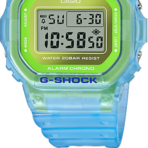Đồng hồ Casio G Shock DW-5600LS-2 dây nhựa trong