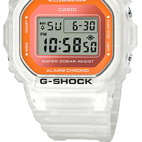 Đồng hồ Casio G Shock DW-5600LS-7 dây nhựa trong