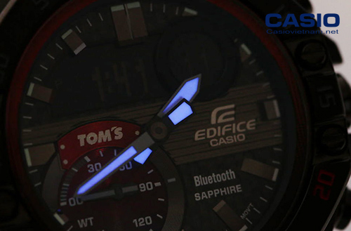 mặt đồng hồ có đèn và dạ quang ECB-10TMS-1ADR