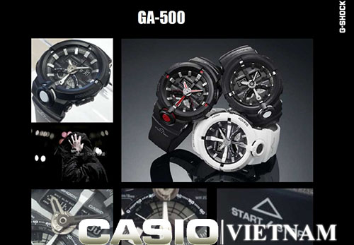 Bộ sưu tập đồng hồ G Shock GA-500-1A4DR