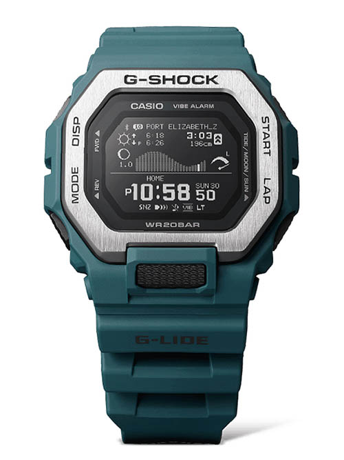 Casio G Shock GBX-100-2DR dây nhựa màu xanh