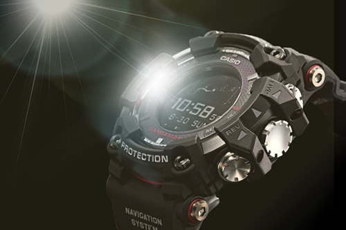 Đồng hồ Casio G Shock Mudmaster GPR-B1000-1BDR sử dụng pin mặt trời