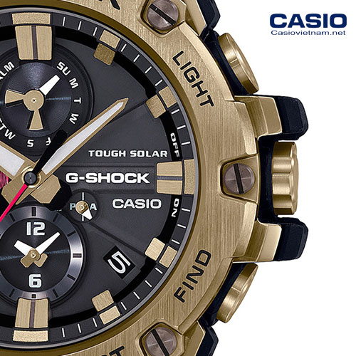 chi tiết viền đồng hồ casio g shock GST-B100RH-1A