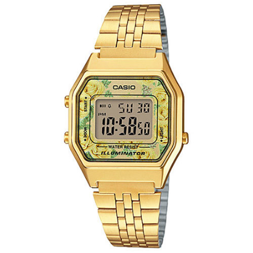 đồng hồ Casio LA680WGA-9CDF chính hãng mạ vàng