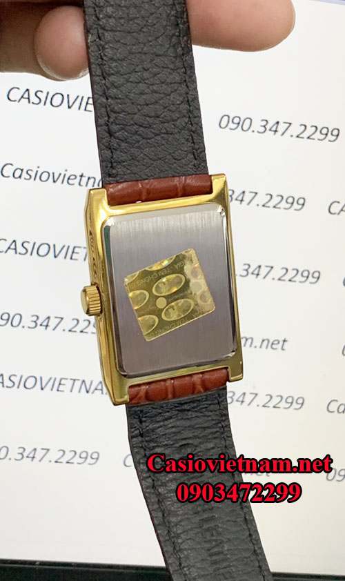 tem vàng AK mặt sau đồng hồ casio MTP-1235GL-7ADF