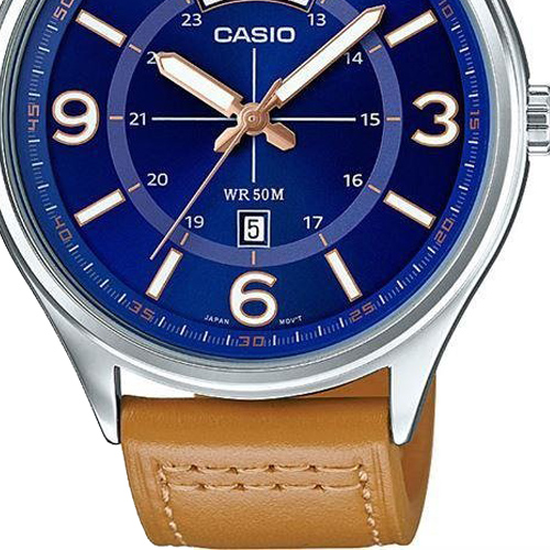 dây da đồng hồ casio MTP-E129L-2B2VDF