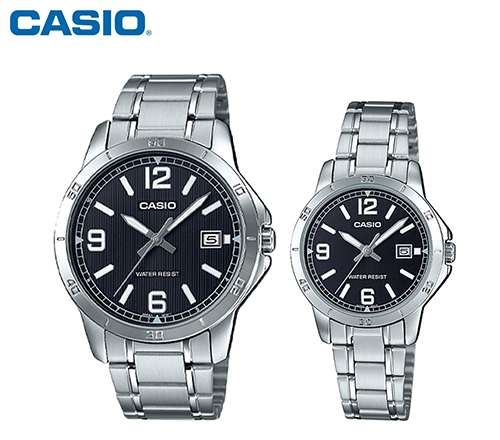 Đồng hồ cặp đôi Casio MTP-V004D-1B2UDF & LTP-V004D-1B2UDF