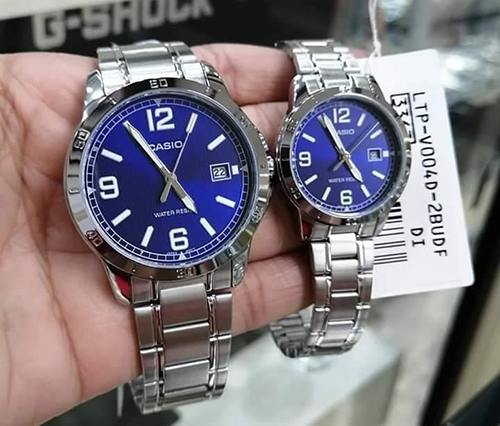 Đồng hồ cặp đôi Casio MTP-V004D-2BUDF & LTP-V004D-2BUDF