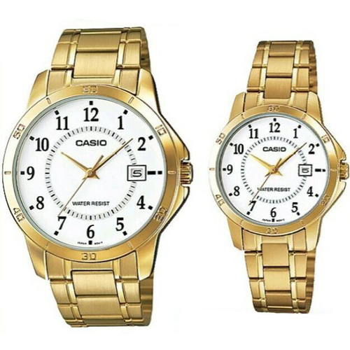 Đồng hồ cặp đôi Casio MTP-V004G-7BUDF Và LTP-V004G-7BUDF