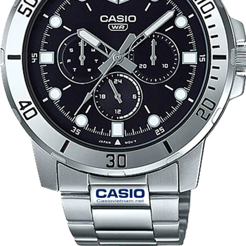 đồng hồ Casio MTP-VD300D-1EUDF dây kim loại
