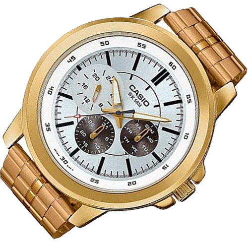 Đồng Hồ Casio Nam MTP-X300G-7EVDF dây kim loại