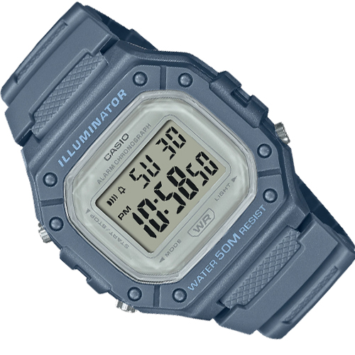 Đồng hồ Casio W-218HC-2AVDF Mạnh mẽ và nam tính