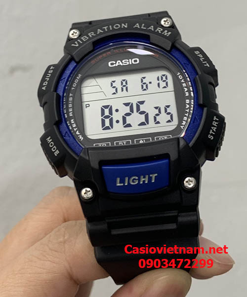 Khám phá từng góc cạnh của đồng hồ casio W-736H-2AV