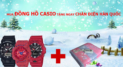 Mua đồng hồ Casio tặng ngay chăn điện Hàn Quốc 