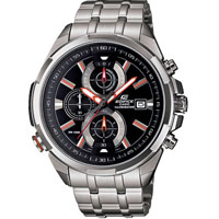 Đồng Hồ Nam Casio Edifice EFR-536D-1A4VDF Dây Kim Loại - Nền Mặt Màu Đen Điểm Vàng