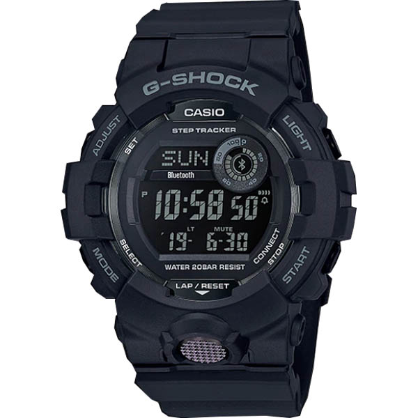 GBD-800-1BDF | Đồng Hồ Casio | G-Shock | Nam | Dây Nhựa | Kết Nối Điện Thoại | Chống Nước WR20BAR