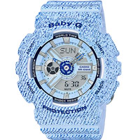 Đồng Hồ Nữ Casio Baby G BA-110DC-2A3DR Dây Nhựa Màu Xanh - Chống Nước 100m
