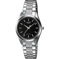 ĐỒNG HỒ NỮ CASIO LTP-1274D-1ADF DÂY ĐEO KIM LOẠI - MẶT MÀU ĐEN