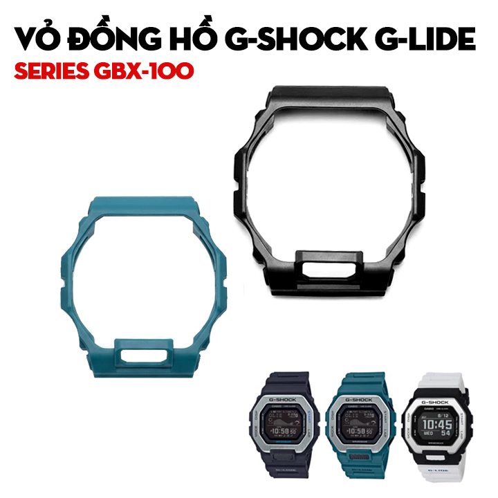 Vỏ Đồng Hồ G-Shock G-LIDE Series GBX-100 Bằng Nhựa Resin Nhiều Màu